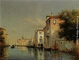 A Gondola on a Venetian Canal by Noel Bouvard